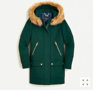 Petite chateau parka in Italian stadium-cloth wool